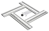 Ottertools - Frässchablone FS-MPS für rechteckige Ausschnitte mit der Oberfräse - verstellbar (1000mm x 1000mm)