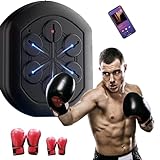 MObyat Neue Bluetooth-Boxmaschine Kann Musik Spielen, Smart Music Boxing Trainer, Wall Mounted Boxing Ziel Für Amateur Home Workout (Color : Boxing Machine+Adult+Kid Gloves)