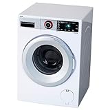 Klein Theo Bosch Waschmaschine, Vier Waschprogramme und Originalgeräusche, Funktioniert mit und ohne Wasser, Spielzeug für Kinder ab 3 Jahren, Weiß, 23 x 20 x 27.80