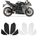 Wivplex Motorrad-Tank-Seiten-Traktionspad, Anti-Rutsch-Aufkleber, Gas-Tank-Pad, Traktionsseitiger Kraftstoff-Kniegriff-Aufkleber, for YA-MA-HA YZF R1 YZF-R1 YZFR1 2009 2010 2011 2012 2013 2014 M