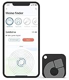 musegear Schlüsselfinder Recharge - schwarz I aufladbar I mit Bluetooth App aus Deutschland I Maximaler Datenschutz I Für iOS & Android I Schlüssel F