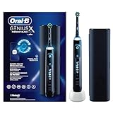 Oral-B Genius X Elektrische Zahnbürste/Electric Toothbrush, 6 Putzmodi für Zahnpflege, künstliche Intelligenz & Bluetooth-App, Reiseetui, Designed by Braun, schw