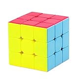 Coolzon Zauberwürfel 3x3x3 Speed Cube, Stickerless 3x3 Magic Puzzle Cube Zauber Würfel für Kinder und Erw
