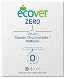 Ecover ZERO Waschpulver (1,2 kg/16 Waschladungen), Sensitiv Waschmittel mit pflanzenbasierten Inhaltsstoffen, Waschmittel Pulver für Allergiker und empfindliche H