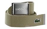 Lacoste RC2012 Leather Goods Belt, Zement, 100 Men's, Zementg