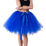 Xmiral Damen T黮lrock 1950er Petticoat Tutu Unterrock Ballett Tanzrock Ballrock Abendkleid(Blau,One Size)