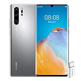 Huawei P30 Pro Smartphone, entsperrt, 4G + Adapt Typ C, 6,47 Zoll, 8/256 GB, Dual Nano SIM, EMUI 10.1, Silver F