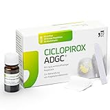 CICLOPIROX ADGC 80mg/g 6,6ml - wirkstoffhaltiger Nagellack zur effektiven Behandlung von Nagelpilz - Set mit 30 Einwegpfeilen & Alkoholtupfern - leichte Anwendung - transparent & w