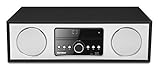 Karcher DAB 4500CD - Stereo Digitalradio (Kompaktanlage mit CD-Player, Bluetooth, UKW / DAB+ Radio, Musikanlage, USB, Wecker, 30 Watt Lautsprecher, Fernbedienung, elegantes Holzgehäuse, schwarz)