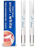 Venus Visage Teeth Whitening Stift, 20+ Zahnaufhellung Anwendungen, Schmerzfreies Zahnbleaching für Weiße Zähne, Schnelles Aufhellen, Sanftes & Zahnschonendes Bleichen (2er-Pack, Mint)