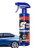 High Protection 3in1 Spray Auto Reiniger Reinigungsset Aussen Nano Versiegelung Platinum Autopflege - 500 G Wasserloses Autowasch-Schnell-Auto-Beschichtungsspray Repariert Leicht Lackk