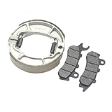 JSFRBMA Für PCX125 2018-2021 PCX150 Vorne Hinten Bremsbeläge Trommel Schuh Set Für Hybrid 2017-2019 2020 2021 PCX 125 150 Für Zoomer 110 2019-21 Bremsbeläge(Front and Rear)