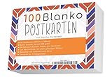 Sophies Kartenwelt Blanko Postkarten Set mit 100 Karten - Gestalte und bedrucke deine eigenen Postkarten auf hochqualitativem 350g / m² Pap