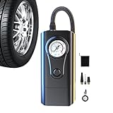 AZOOB Tragbarer Reifenfüller, leichte elektrische Inflationspumpe für genaues Aufpumpen, sicheres Auto, schnelle Luftreifenpumpe, Multiplikation, tragbarer Reifenfüller, Luftkompressor für Auto,