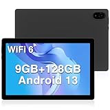 DOOGEE U10 Tablet 10 Zoll Android 13 Tablet Pc, 9GB RAM +128GB ROM(1TB TF) Kinder Tablet 1280 * 800 HD, 8MP+5MP, 5060mAh/Bluetooth 5.0/TÜV Eye Protection/WIFI6/Google GMS