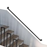 1pc Industrielle Treppendekoration Handlauf - Treppengeländer aus schwarzem Vierkantrohr – Treppenhandlauf aus verzinktem Eisenrohr – Rohrdurchmesser 3 cm – Länge 30–150 cm (Size : 90cm(35.4in))