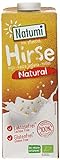 Natumi Hirsedrink Natural Ungesüßt Hirse Drink Bio Veganer Milchersatz, Neutral, 1 ltr (6er Pack)