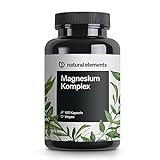 Magnesium Komplex - Premium: Aus 5 hochwertigen Verbindungen - 400mg elementares Magnesium pro Tagesdosis - Laborgeprüft, vegan,