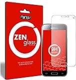 ZenGlass (2 Stück Flexible Glas-Folie kompatibel mit Samsung Galaxy S5 Mini Schutzfolie I Display-Schutzfolie 9H