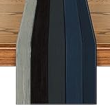 Artoid Mode Grau Planken Antik Alt Rustikal Holz Herbst Tischläufer, Saisonnal Küche Tisch Dekoration Drinnen Urlaub Party Dekor 40x140