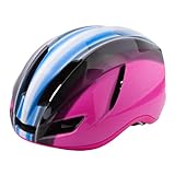 LYEAA Fahrradhelm Leichter Reitsicherer Helm Atmungsaktiv mit wiederaufladbarem Rücklicht für Fahrradsportroller (Rot)