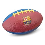 Hy-Pro Offiziell lizenzierter FC Barcelona Mini Foam American Football | Barca, Schaumstoff, weich, Indoor- und Outdoor-Spiel, Erwachsene, Kinder, Jug