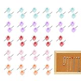Kioriur Bunte Wandnägel, Bunte Nägel, 50 dekorative Möbelnägel – Korktafelnägel, Kartennadeln, Reißzwecken, Reißzweck