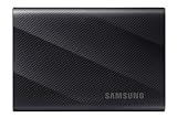 Samsung Portable SSD T9, 2 TB, 2.000 MB/s Lesen, 1.950 MB/s Schreiben, USB 3.2 Gen.2x2, Externe Festplatte für professionelle Anwender, Kompatibel mit Mac, PC, Smartphone und 12K Kameras, MU-PG2T0B/EU