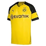 PUMA Unisex Erwachsene BVB Home Shirt Replica EVONIK with OPEL Logo Trikot, Cyber Yellow M