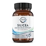 Nutriota Silicea/Silizium 250mg Kapseln | 90 hochwirksame Kapseln | Aus Bambusextrakt | Unterstützung für Haare, Haut und Näg