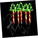 BESPORTBLE 1Satz LED Weihnachtsdeko mit Rasenpfählen Batteriebetriebene Weihnachtsbeleuchtung für Garten C