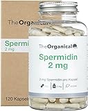 Neu: TheOrganical® Spermidin hochdosiert | 2 mg pro Kapsel | 120 Kapseln | Hergestellt in Hamburg | Laborgeprüft | 100% Vegan | Ohne Zusätze | Volle Wirkung |