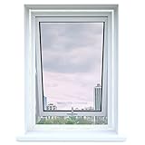 Apalus Fliegengitter für Dachfenster, Insektenschutz zum Anbringen an Klappfenster, Zuschneidbar auf Fenstergrößen bis 130x150cm, Weiß