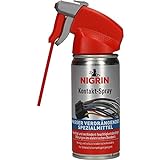 NIGRIN Kontakt-Spray für Elektronik, 100 ml, zur Reinigung und Schutz von elektronischen Kontak