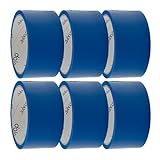 Klebeband Farbe: Blau 48mmx45m Paketband Packband Bunt Akryl (6 Rollos)
