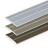 Toolerando Übergangsprofil Übergangsleiste Bodenleiste aus Aluminium Selbstklebend, Profil 134 cm x 36 mm x 2,5 mm, Champag