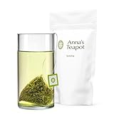 Anna's Teapot Sencha Grüntee Bio Beutel - Bio Japanischer Grüner Tee 20 Pyramidenbeutel in einer wiederverschließbaren Hü