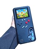 ERAKOLE Game Phone Case für Samsung Galaxy S24 Plus/S25 Plus, Nostalgisches Spiel Hülle für Samsung Retro Playable Gaming Design, Klassische Kreative Lustige Geburtstagsgeschenke, Schw