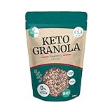 Go-Keto BIO Keto Granola Raspberry 290g – Low Carb Keto Müsli für ein leckeres Keto Frühstück, mit Kokoschips, Nüssen, Früchten, Leinsamen, Sonnenblumenkernen & Kürbiskernen, vegan, g