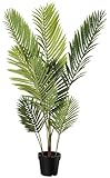 Amazon Basics künstliche Palme mit Kunststoff-Blumentopf – 119.8 cm, Grü