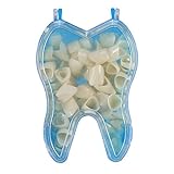 Temporäre Krone für Vorderzähne, 50 Stück/Box Kunstharzprothese Falsche Zähne Temporäres Kronenmaterial Vordere Vorderzähne für die Mundpfleg