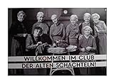 Generisch Postkarte Willkommen im Club der alten Schachteln 15 cm Sammelkarte Deko GPK 585