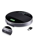 TONGVEO Konferenz-Lautsprecher und Mikrofon Bluetooth Wireless/USB-Freisprecheinrichtungen, 360º laut und klar Voice Pickup für 10-20 Personen Konferenzraum, Video Skype Call Home O