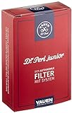 Dr. Perl Filter 17341 Junior Aktivkohlefilter groß-9 mm-Jubox 100er-Vauen, Kohlenstoff, Rot, 100 Stück (1er Pack)