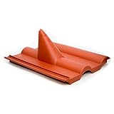 Premium X Frankfurter Dachpfanne Rot SAT Dachabdeckung Pfanne Dachziegel aus Kunststoff PVC Antennen-Durchgangszieg