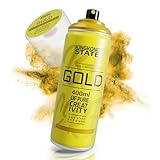 King Kong State Sprühlack gold glänzend - Sprühfarbe für den DIY-Bereich, geeignet für alle Oberflächen; Spraylack Made in Germany, Sprühdose 400ml (gold glanz)