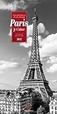 Paris, je t'aime Kalender 2022, Wandkalender in Schwarz-Weiß im Hochformat (33x66 cm) - Städtekalender / Literaturkalender mit Zitaten: Liebeserklärungen an die Seine-Metrop