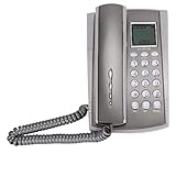 Kabelgebundenes Telefon Festnetz, Wandmontiertes Desktop-schnurgebundenes Telefon mit Anrufer-ID, klarer Klangqualität, Stummschaltung, Stummschaltung, ideal für Zuhause/Büro/Hotel/Callcenter, g