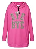 Angel of Style Sweatshirt Damen Kapuze Langarm mit Frontprint Motiv Pink 58