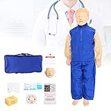 HotcoS Trainingspuppe für Erste-Hilfe-Training, CPR-Puppe, CPR-Wiederbelebungspuppe, künstliche Wiederbelebungspuppe für Kinder für die medizinische Berufsausbildung